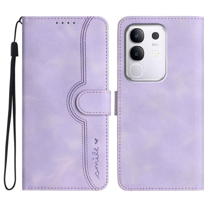 Heart Pattern Skin Feel Leather Phone Case, For vivo V50 Lite 4G / 5G, For vivo Y39 5G, For vivo Y29s 5G / Y04 4G Global, For vivo Y29 4G, For vivo V50, For vivo X200 Pro, For vivo Y200i