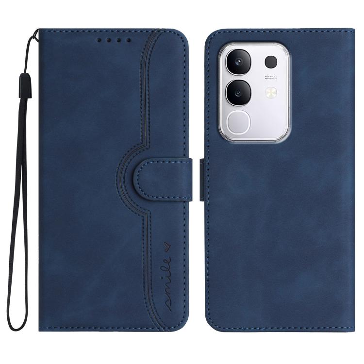 Heart Pattern Skin Feel Leather Phone Case, For vivo V50 Lite 4G / 5G, For vivo Y39 5G, For vivo Y29s 5G / Y04 4G Global, For vivo Y29 4G, For vivo V50, For vivo X200 Pro, For vivo Y200i