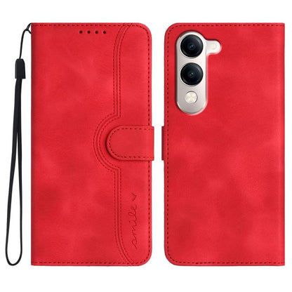 Heart Pattern Skin Feel Leather Phone Case, For vivo V50 Lite 4G / 5G, For vivo Y39 5G, For vivo Y29s 5G / Y04 4G Global, For vivo Y29 4G, For vivo V50, For vivo X200 Pro, For vivo Y200i