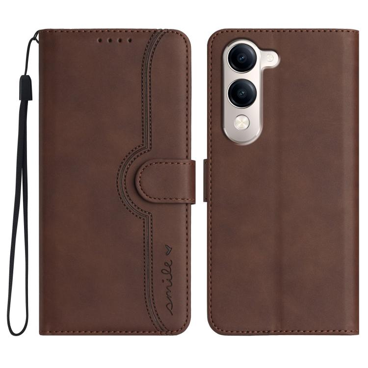 Heart Pattern Skin Feel Leather Phone Case, For vivo V50 Lite 4G / 5G, For vivo Y39 5G, For vivo Y29s 5G / Y04 4G Global, For vivo Y29 4G, For vivo V50, For vivo X200 Pro, For vivo Y200i