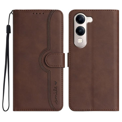 Heart Pattern Skin Feel Leather Phone Case, For vivo V50 Lite 4G / 5G, For vivo Y39 5G, For vivo Y29s 5G / Y04 4G Global, For vivo Y29 4G, For vivo V50, For vivo X200 Pro, For vivo Y200i