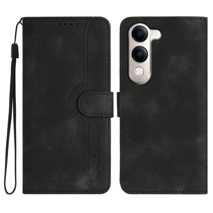 Heart Pattern Skin Feel Leather Phone Case, For vivo V50 Lite 4G / 5G, For vivo Y39 5G, For vivo Y29s 5G / Y04 4G Global, For vivo Y29 4G, For vivo V50, For vivo X200 Pro, For vivo Y200i
