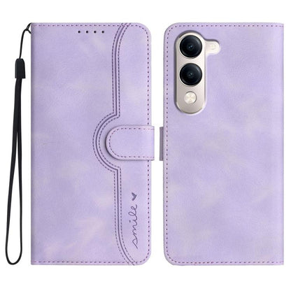 Heart Pattern Skin Feel Leather Phone Case, For vivo V50 Lite 4G / 5G, For vivo Y39 5G, For vivo Y29s 5G / Y04 4G Global, For vivo Y29 4G, For vivo V50, For vivo X200 Pro, For vivo Y200i