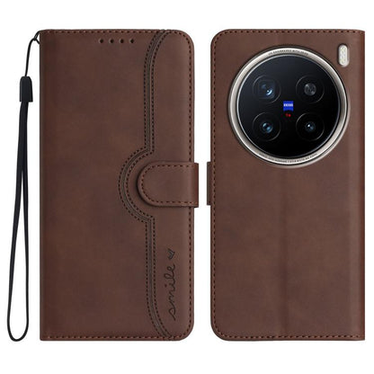 Heart Pattern Skin Feel Leather Phone Case, For vivo V50 Lite 4G / 5G, For vivo Y39 5G, For vivo Y29s 5G / Y04 4G Global, For vivo Y29 4G, For vivo V50, For vivo X200 Pro, For vivo Y200i
