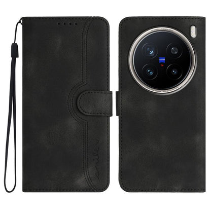 Heart Pattern Skin Feel Leather Phone Case, For vivo V50 Lite 4G / 5G, For vivo Y39 5G, For vivo Y29s 5G / Y04 4G Global, For vivo Y29 4G, For vivo V50, For vivo X200 Pro, For vivo Y200i