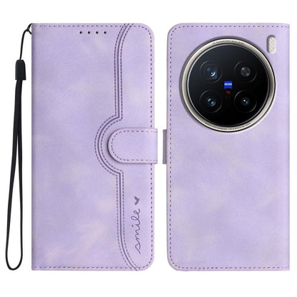 Heart Pattern Skin Feel Leather Phone Case, For vivo V50 Lite 4G / 5G, For vivo Y39 5G, For vivo Y29s 5G / Y04 4G Global, For vivo Y29 4G, For vivo V50, For vivo X200 Pro, For vivo Y200i