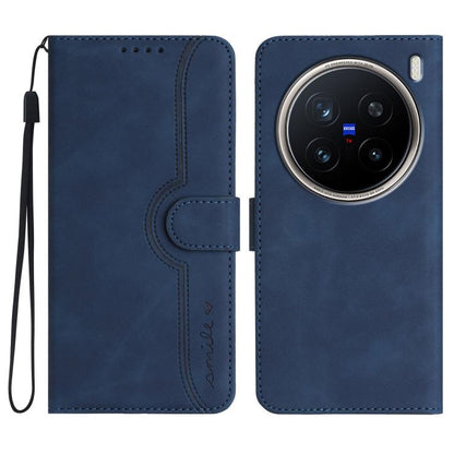 Heart Pattern Skin Feel Leather Phone Case, For vivo V50 Lite 4G / 5G, For vivo Y39 5G, For vivo Y29s 5G / Y04 4G Global, For vivo Y29 4G, For vivo V50, For vivo X200 Pro, For vivo Y200i