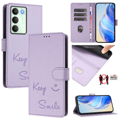 Smile Embossing RFID Leather Phone Case, For Realme C71 4G Global, For Realme 14x Global / V70 5G / C75 5G, For Realme Narzo 80 Pro / 14 Pro 5G India, For Realme 14 5G / 14T 5G Global, For Realme P3 Ultra 5G, For Realme P3 5G, For Realme 14 Pro+ 5G    ...
