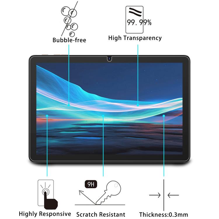 2pcs 9H 0.3mm Explosion-proof Tempered Glass Film, For Callsky Ctab 10.1, For Callsky Note Cpad 11 / Tab 11, For Callsky Tab Ctab 10 10.1 inch, For Callsky Ctab 12 Pro Tablet 11.97, For Callsky Ctab 14 inch