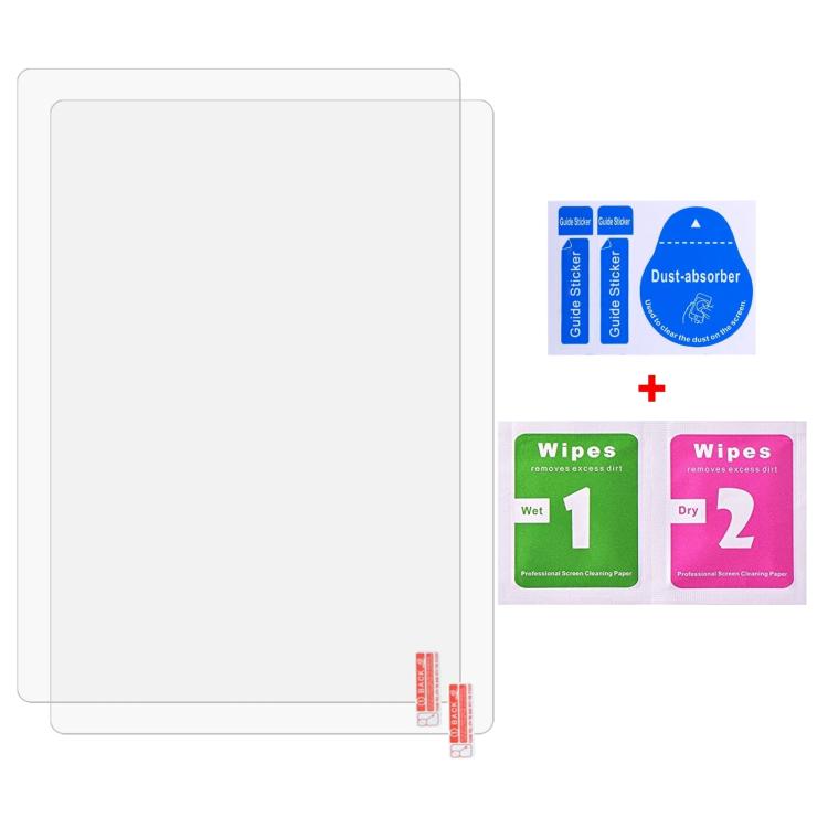 2pcs 9H 0.3mm Explosion-proof Tempered Glass Film, For Logicom Tab 134 10.1, For Logicom Tab XL 14, For Logicom Tab 210 10.1 inch, For Logicom Tablet Fold 10 10.1, For Logicom Tablet Fold 12 12 inch
