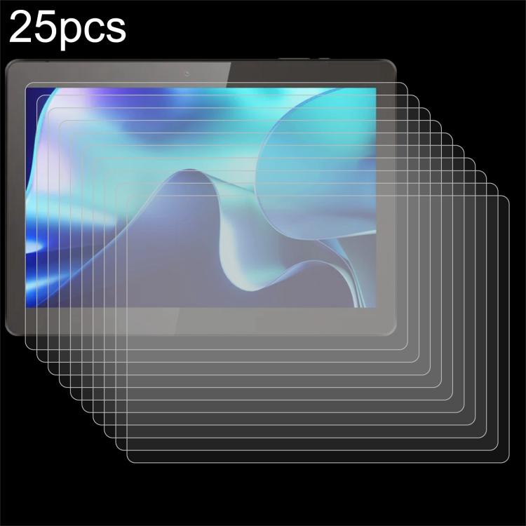 25pcs 9H 0.3mm Explosion-proof Tempered Glass Film, For Logicom Tab 134 10.1, For Logicom Tab XL 14, For Logicom Tab 210 10.1 inch, For Logicom Tablet Fold 10 10.1, For Logicom Tablet Fold 12 12 inch