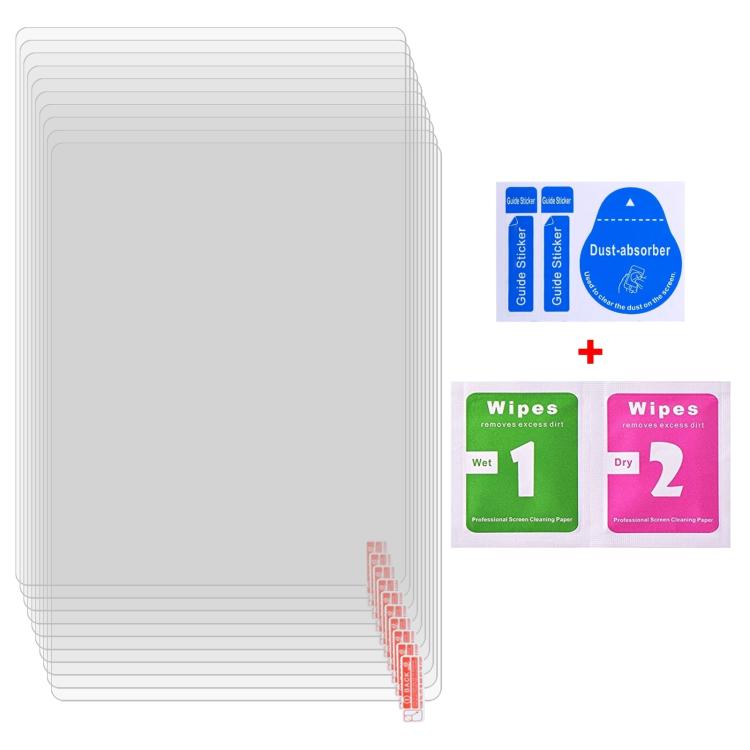 25pcs 9H 0.3mm Explosion-proof Tempered Glass Film, For Logicom Tab 134 10.1, For Logicom Tab XL 14, For Logicom Tab 210 10.1 inch, For Logicom Tablet Fold 10 10.1, For Logicom Tablet Fold 12 12 inch