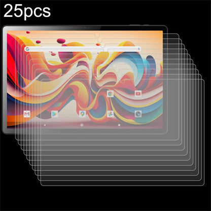 25pcs 9H 0.3mm Explosion-proof Tempered Glass Film, For Logicom Tab 134 10.1, For Logicom Tab XL 14, For Logicom Tab 210 10.1 inch, For Logicom Tablet Fold 10 10.1, For Logicom Tablet Fold 12 12 inch