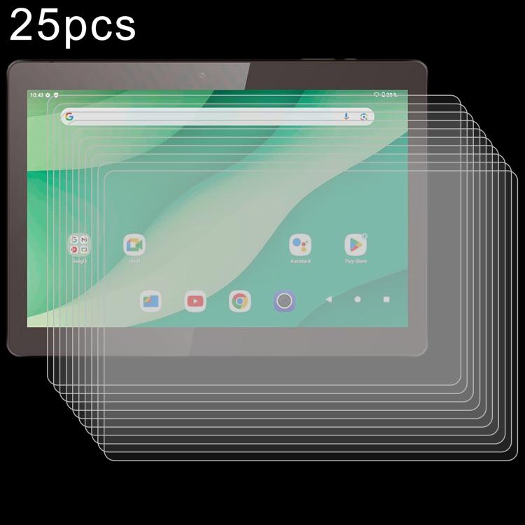 25pcs 9H 0.3mm Explosion-proof Tempered Glass Film, For Logicom Tab 134 10.1, For Logicom Tab XL 14, For Logicom Tab 210 10.1 inch, For Logicom Tablet Fold 10 10.1, For Logicom Tablet Fold 12 12 inch