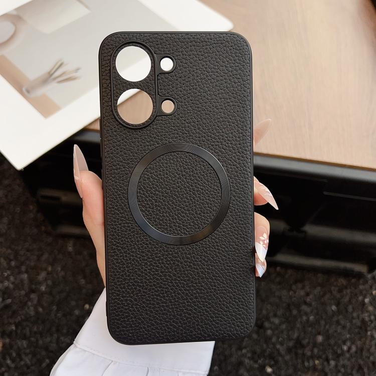 CD Magsafe Magnetic Litchi Texture Phone Case, For Redmi Turbo 5 Max / Poco X8 Pro Max 5G, For Redmi Note 14 Pro 4G, For Redmi Note 14 Pro 5G