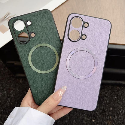 CD Magsafe Magnetic Litchi Texture Phone Case, For Redmi Turbo 5 Max / Poco X8 Pro Max 5G, For Redmi Note 14 Pro 4G, For Redmi Note 14 Pro 5G