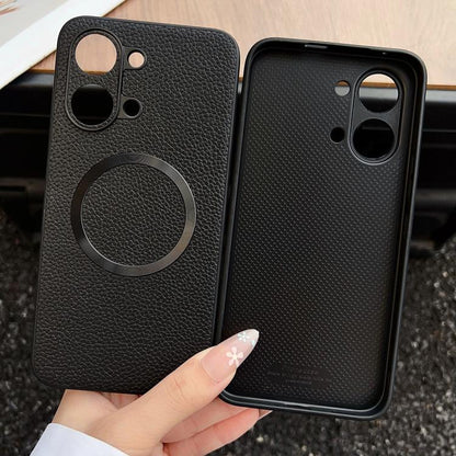 CD Magsafe Magnetic Litchi Texture Phone Case, For Redmi Turbo 5 Max / Poco X8 Pro Max 5G, For Redmi Note 14 Pro 4G, For Redmi Note 14 Pro 5G
