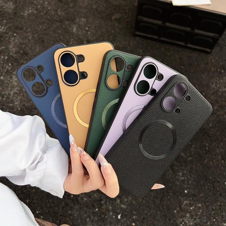CD Magsafe Magnetic Litchi Texture Phone Case, For Redmi Turbo 5 Max / Poco X8 Pro Max 5G, For Redmi Note 14 Pro 4G, For Redmi Note 14 Pro 5G