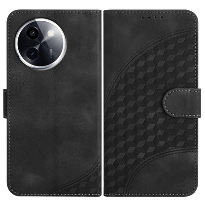 Elephant Head Embossed Phone Leather Case with Lanyard, For vivo Y200i