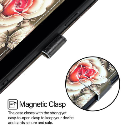 Colored Drawing Pattern Plain Weave Leather Phone Case, For Asus ROG Phone 9 / 9 Pro