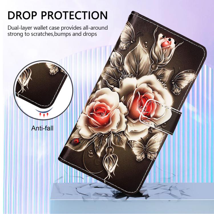 Colored Drawing Pattern Plain Weave Leather Phone Case, For Asus ROG Phone 9 / 9 Pro