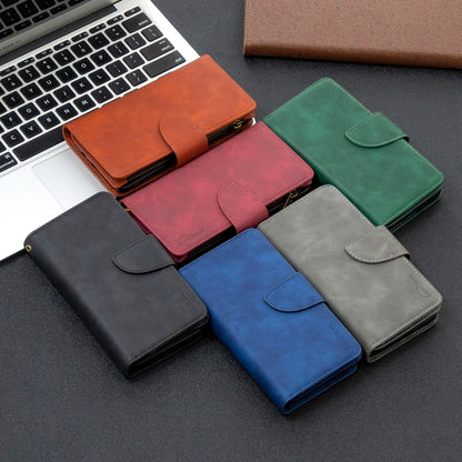 Assorted color PU leather phone wallet cases with magnetic flap and card slot