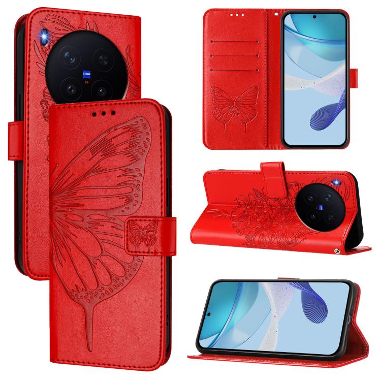 Embossed Butterfly Leather Phone Case, For vivo iQOO Neo11 Ultra 5G, For vivo iQOO Z11S 5G / V80 Lite 5G, For vivo X500 Pro 5G, For vivo X500 Pro Max 5G, For vivo X300 FE 5G Russia / 5G Zeiss, For vivo X300s 5G, For vivo V70 FE 5G                      ...