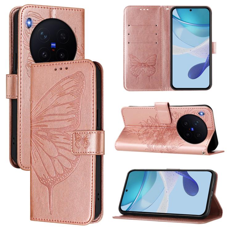 Embossed Butterfly Leather Phone Case, For vivo iQOO Neo11 Ultra 5G, For vivo iQOO Z11S 5G / V80 Lite 5G, For vivo X500 Pro 5G, For vivo X500 Pro Max 5G, For vivo X300 FE 5G Russia / 5G Zeiss, For vivo X300s 5G, For vivo V70 FE 5G                      ...