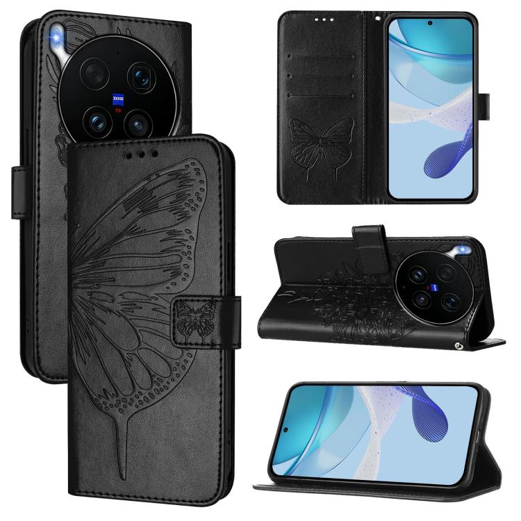 Embossed Butterfly Leather Phone Case, For vivo iQOO Neo11 Ultra 5G, For vivo iQOO Z11S 5G / V80 Lite 5G, For vivo X500 Pro 5G, For vivo X500 Pro Max 5G, For vivo X300 FE 5G Russia / 5G Zeiss, For vivo X300s 5G, For vivo V70 FE 5G                      ...