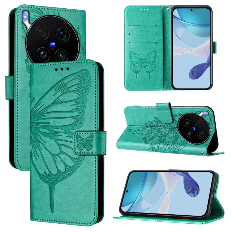 Embossed Butterfly Leather Phone Case, For vivo iQOO Neo11 Ultra 5G, For vivo iQOO Z11S 5G / V80 Lite 5G, For vivo X500 Pro 5G, For vivo X500 Pro Max 5G, For vivo X300 FE 5G Russia / 5G Zeiss, For vivo X300s 5G, For vivo V70 FE 5G                      ...