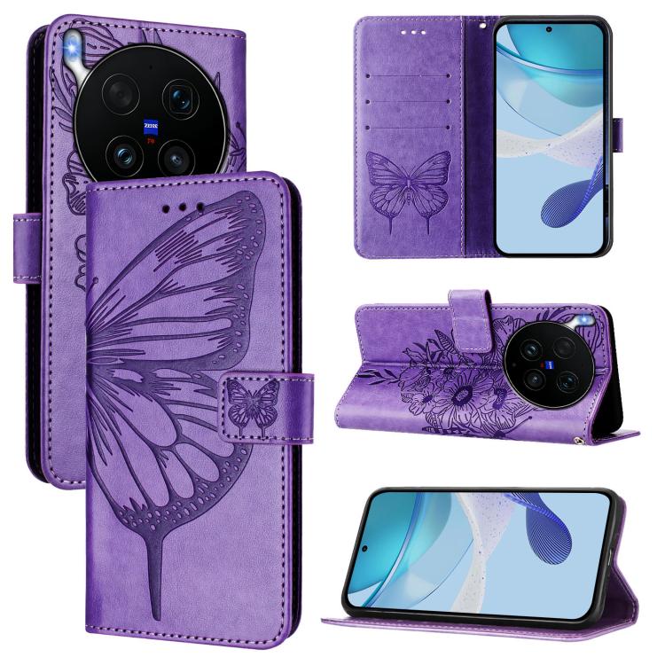 Embossed Butterfly Leather Phone Case, For vivo iQOO Neo11 Ultra 5G, For vivo iQOO Z11S 5G / V80 Lite 5G, For vivo X500 Pro 5G, For vivo X500 Pro Max 5G, For vivo X300 FE 5G Russia / 5G Zeiss, For vivo X300s 5G, For vivo V70 FE 5G                      ...