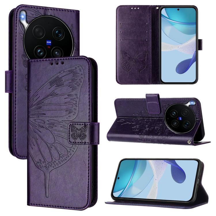 Embossed Butterfly Leather Phone Case, For vivo iQOO Neo11 Ultra 5G, For vivo iQOO Z11S 5G / V80 Lite 5G, For vivo X500 Pro 5G, For vivo X500 Pro Max 5G, For vivo X300 FE 5G Russia / 5G Zeiss, For vivo X300s 5G, For vivo V70 FE 5G                      ...