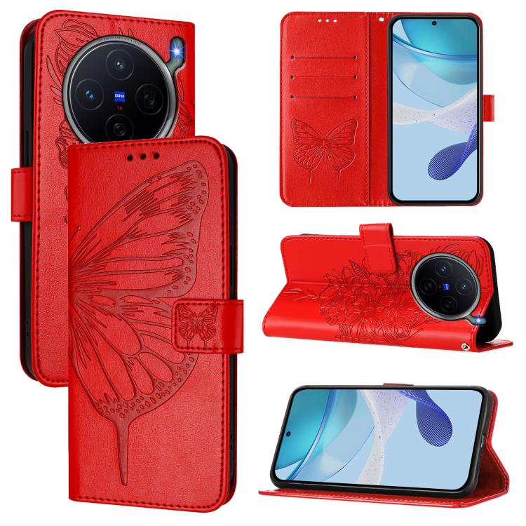 Embossed Butterfly Leather Phone Case, For vivo iQOO Neo11 Ultra 5G, For vivo iQOO Z11S 5G / V80 Lite 5G, For vivo X500 Pro 5G, For vivo X500 Pro Max 5G, For vivo X300 FE 5G Russia / 5G Zeiss, For vivo X300s 5G, For vivo V70 FE 5G                      ...