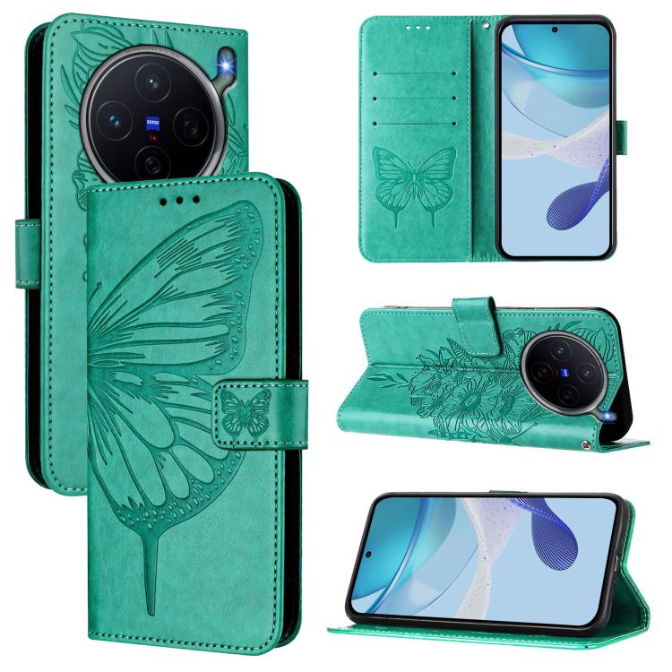 Embossed Butterfly Leather Phone Case, For vivo iQOO Neo11 Ultra 5G, For vivo iQOO Z11S 5G / V80 Lite 5G, For vivo X500 Pro 5G, For vivo X500 Pro Max 5G, For vivo X300 FE 5G Russia / 5G Zeiss, For vivo X300s 5G, For vivo V70 FE 5G                      ...