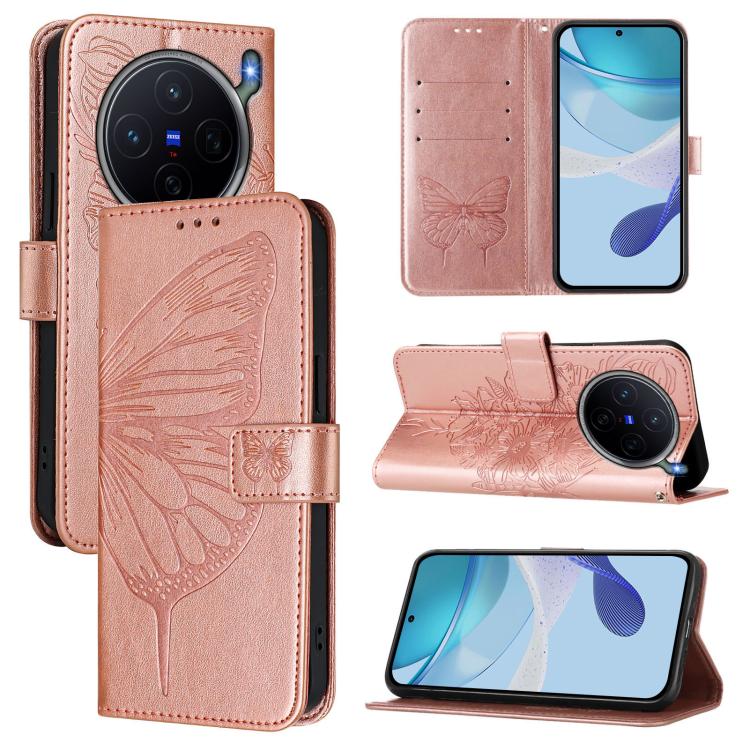 Embossed Butterfly Leather Phone Case, For vivo iQOO Neo11 Ultra 5G, For vivo iQOO Z11S 5G / V80 Lite 5G, For vivo X500 Pro 5G, For vivo X500 Pro Max 5G, For vivo X300 FE 5G Russia / 5G Zeiss, For vivo X300s 5G, For vivo V70 FE 5G                      ...