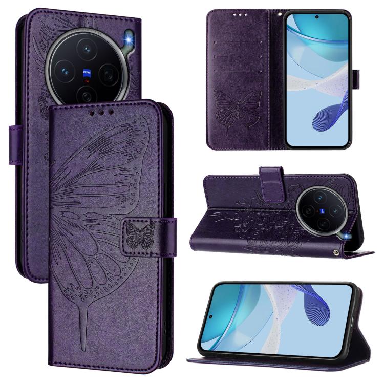 Embossed Butterfly Leather Phone Case, For vivo iQOO Neo11 Ultra 5G, For vivo iQOO Z11S 5G / V80 Lite 5G, For vivo X500 Pro 5G, For vivo X500 Pro Max 5G, For vivo X300 FE 5G Russia / 5G Zeiss, For vivo X300s 5G, For vivo V70 FE 5G                      ...