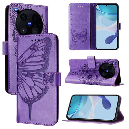 Embossed Butterfly Leather Phone Case, For vivo iQOO Neo11 Ultra 5G, For vivo iQOO Z11S 5G / V80 Lite 5G, For vivo X500 Pro 5G, For vivo X500 Pro Max 5G, For vivo X300 FE 5G Russia / 5G Zeiss, For vivo X300s 5G, For vivo V70 FE 5G                      ...
