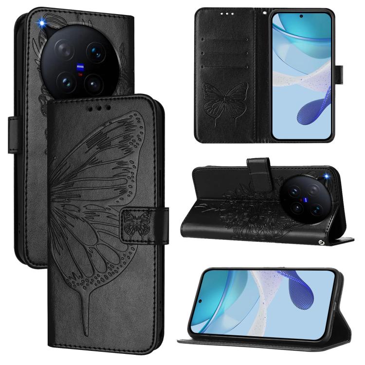Embossed Butterfly Leather Phone Case, For vivo iQOO Neo11 Ultra 5G, For vivo iQOO Z11S 5G / V80 Lite 5G, For vivo X500 Pro 5G, For vivo X500 Pro Max 5G, For vivo X300 FE 5G Russia / 5G Zeiss, For vivo X300s 5G, For vivo V70 FE 5G                      ...