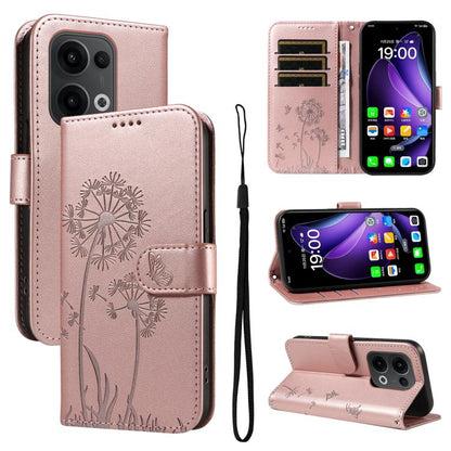 Dandelion Embossed Pattern Flip Leather Phone Case, For OPPO Find X9 Ultra 5G, For OPPO A6X 5G / A6 5G, For OPPO Reno15 Pro 5G Global, For OPPO Reno15 5G Global, For OPPO Find X9, For OPPO A6 Pro 4G / 5G Global, For OPPO Find X9 Pro                    ...