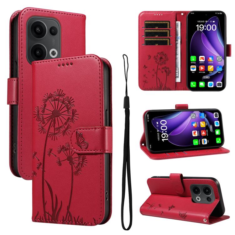 Dandelion Embossed Pattern Flip Leather Phone Case, For OPPO Find X9 Ultra 5G, For OPPO A6X 5G / A6 5G, For OPPO Reno15 Pro 5G Global, For OPPO Reno15 5G Global, For OPPO Find X9, For OPPO A6 Pro 4G / 5G Global, For OPPO Find X9 Pro                    ...