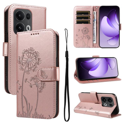 Dandelion Embossed Pattern Flip Leather Phone Case, For OPPO Find X9 Ultra 5G, For OPPO A6X 5G / A6 5G, For OPPO Reno15 Pro 5G Global, For OPPO Reno15 5G Global, For OPPO Find X9, For OPPO A6 Pro 4G / 5G Global, For OPPO Find X9 Pro                    ...
