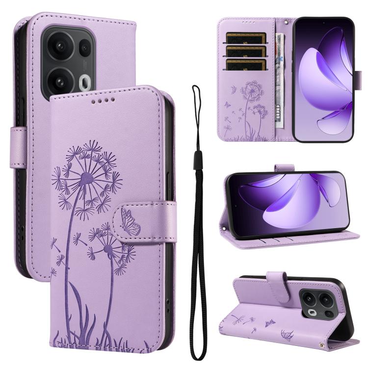 Dandelion Embossed Pattern Flip Leather Phone Case, For OPPO Find X9 Ultra 5G, For OPPO A6X 5G / A6 5G, For OPPO Reno15 Pro 5G Global, For OPPO Reno15 5G Global, For OPPO Find X9, For OPPO A6 Pro 4G / 5G Global, For OPPO Find X9 Pro                    ...