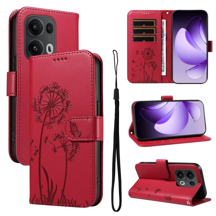 Dandelion Embossed Pattern Flip Leather Phone Case, For OPPO Find X9 Ultra 5G, For OPPO A6X 5G / A6 5G, For OPPO Reno15 Pro 5G Global, For OPPO Reno15 5G Global, For OPPO Find X9, For OPPO A6 Pro 4G / 5G Global, For OPPO Find X9 Pro                    ...