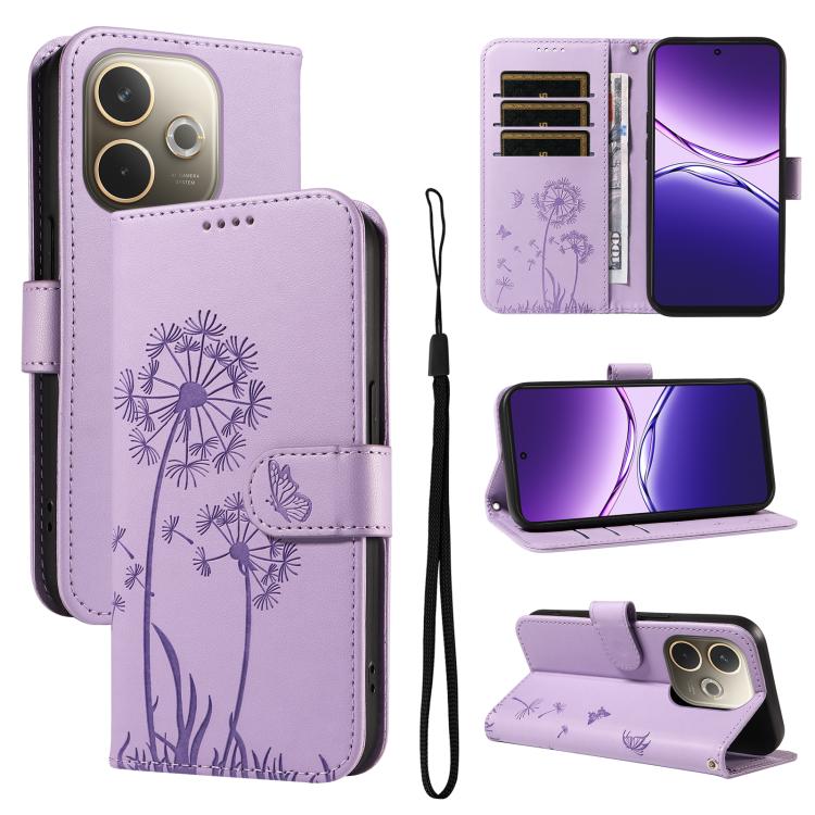 Dandelion Embossed Pattern Flip Leather Phone Case, For OPPO Find X9 Ultra 5G, For OPPO A6X 5G / A6 5G, For OPPO Reno15 Pro 5G Global, For OPPO Reno15 5G Global, For OPPO Find X9, For OPPO A6 Pro 4G / 5G Global, For OPPO Find X9 Pro                    ...
