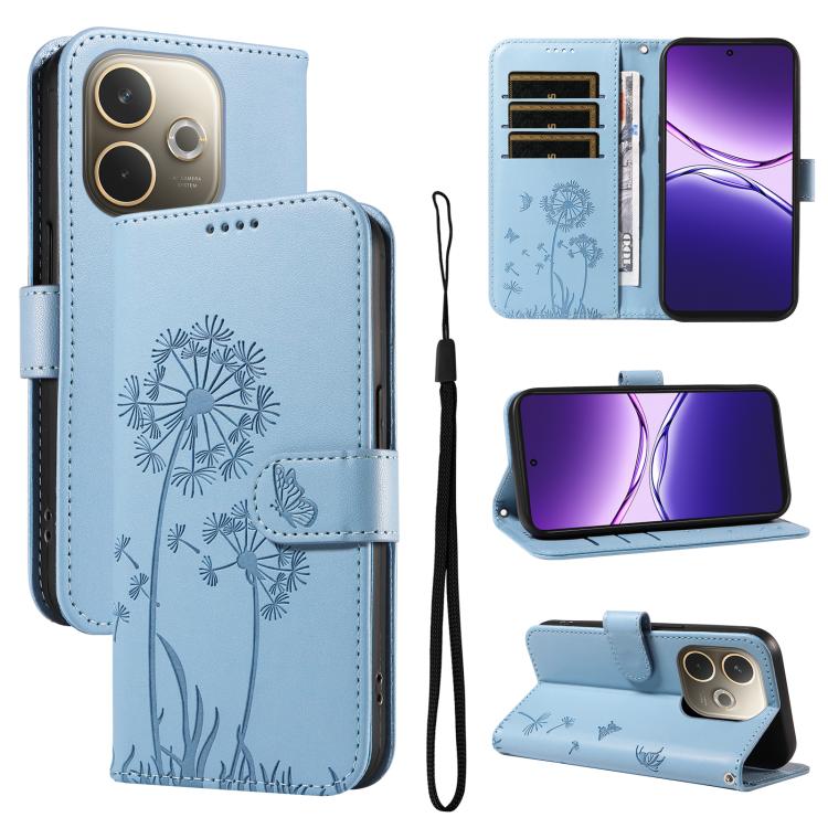 Dandelion Embossed Pattern Flip Leather Phone Case, For OPPO Find X9 Ultra 5G, For OPPO A6X 5G / A6 5G, For OPPO Reno15 Pro 5G Global, For OPPO Reno15 5G Global, For OPPO Find X9, For OPPO A6 Pro 4G / 5G Global, For OPPO Find X9 Pro                    ...
