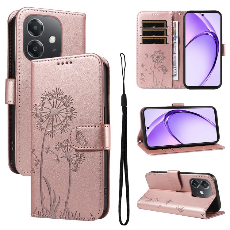 Dandelion Embossed Pattern Flip Leather Phone Case, For OPPO Find X9 Ultra 5G, For OPPO A6X 5G / A6 5G, For OPPO Reno15 Pro 5G Global, For OPPO Reno15 5G Global, For OPPO Find X9, For OPPO A6 Pro 4G / 5G Global, For OPPO Find X9 Pro                    ...