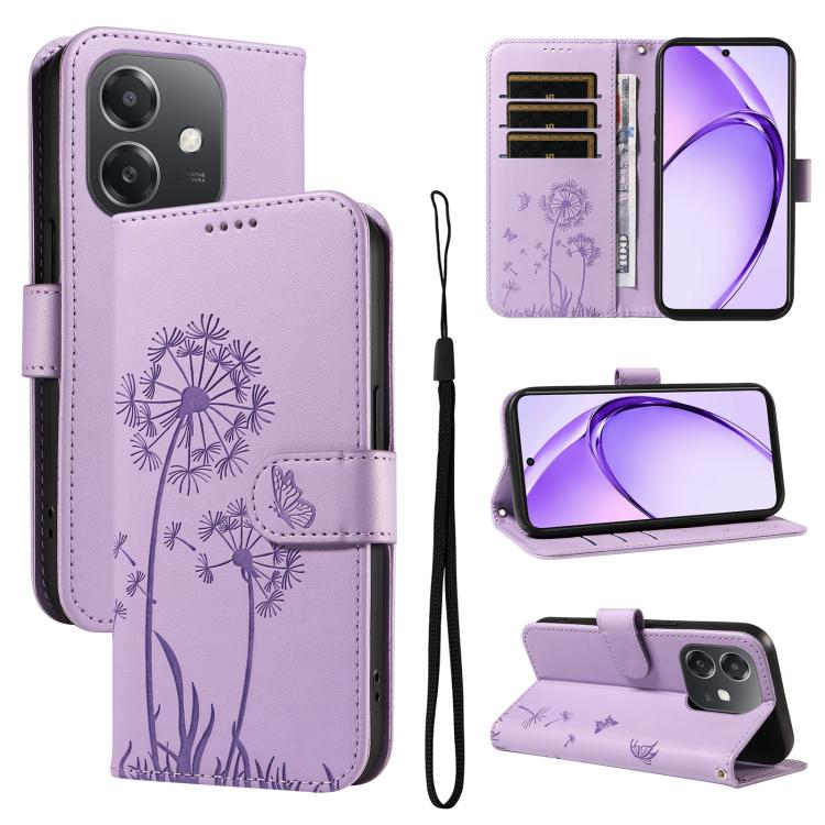 Dandelion Embossed Pattern Flip Leather Phone Case, For OPPO Find X9 Ultra 5G, For OPPO A6X 5G / A6 5G, For OPPO Reno15 Pro 5G Global, For OPPO Reno15 5G Global, For OPPO Find X9, For OPPO A6 Pro 4G / 5G Global, For OPPO Find X9 Pro                    ...