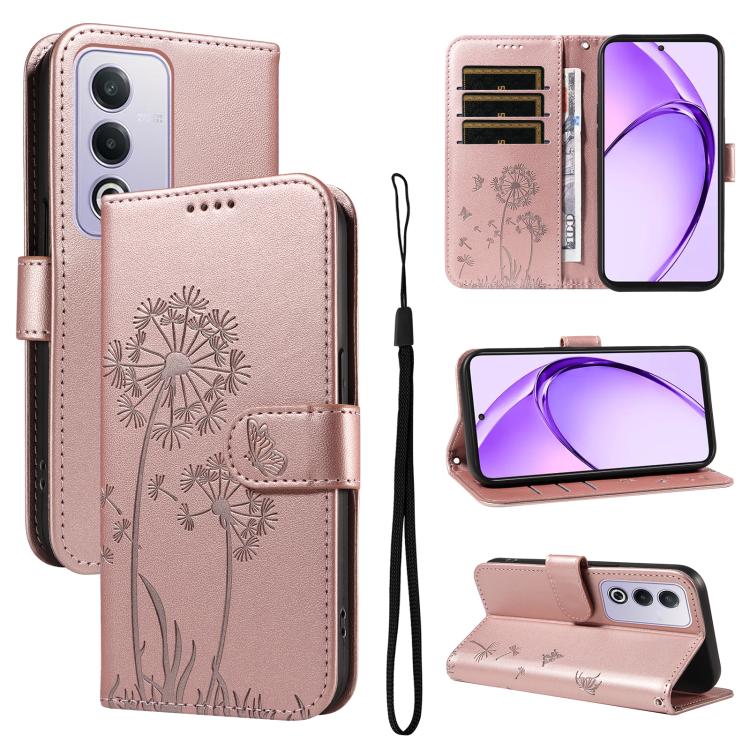 Dandelion Embossed Pattern Flip Leather Phone Case, For OPPO Find X9 Ultra 5G, For OPPO A6X 5G / A6 5G, For OPPO Reno15 Pro 5G Global, For OPPO Reno15 5G Global, For OPPO Find X9, For OPPO A6 Pro 4G / 5G Global, For OPPO Find X9 Pro                    ...