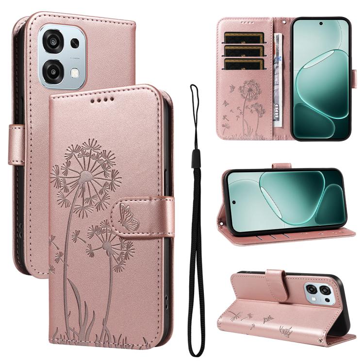 Dandelion Embossed Pattern Flip Leather Phone Case, For OPPO Find X9 Ultra 5G, For OPPO A6X 5G / A6 5G, For OPPO Reno15 Pro 5G Global, For OPPO Reno15 5G Global, For OPPO Find X9, For OPPO A6 Pro 4G / 5G Global, For OPPO Find X9 Pro                    ...