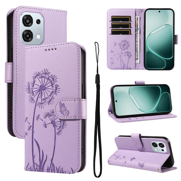 Dandelion Embossed Pattern Flip Leather Phone Case, For OPPO Find X9 Ultra 5G, For OPPO A6X 5G / A6 5G, For OPPO Reno15 Pro 5G Global, For OPPO Reno15 5G Global, For OPPO Find X9, For OPPO A6 Pro 4G / 5G Global, For OPPO Find X9 Pro                    ...